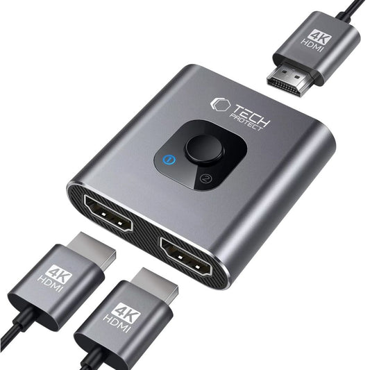 Switch Video HDMI Tech-Protect HB07, Grijs