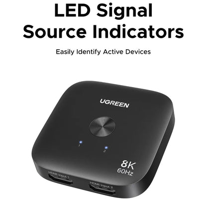 Switch Video HDMI UGREEN 65877, Zwart