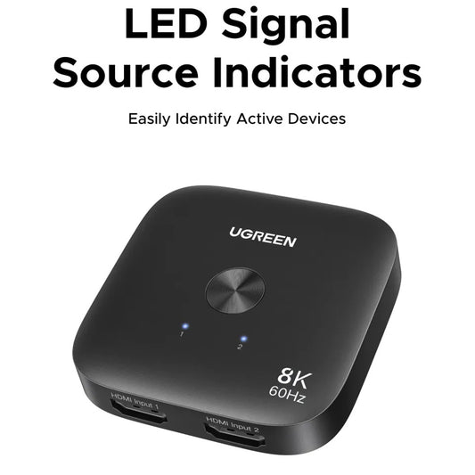 Switch Vidéo HDMI UGREEN 65877, Noir