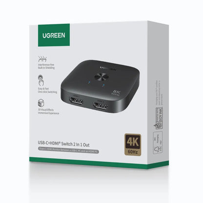 Switch Video HDMI UGREEN 65877, Zwart