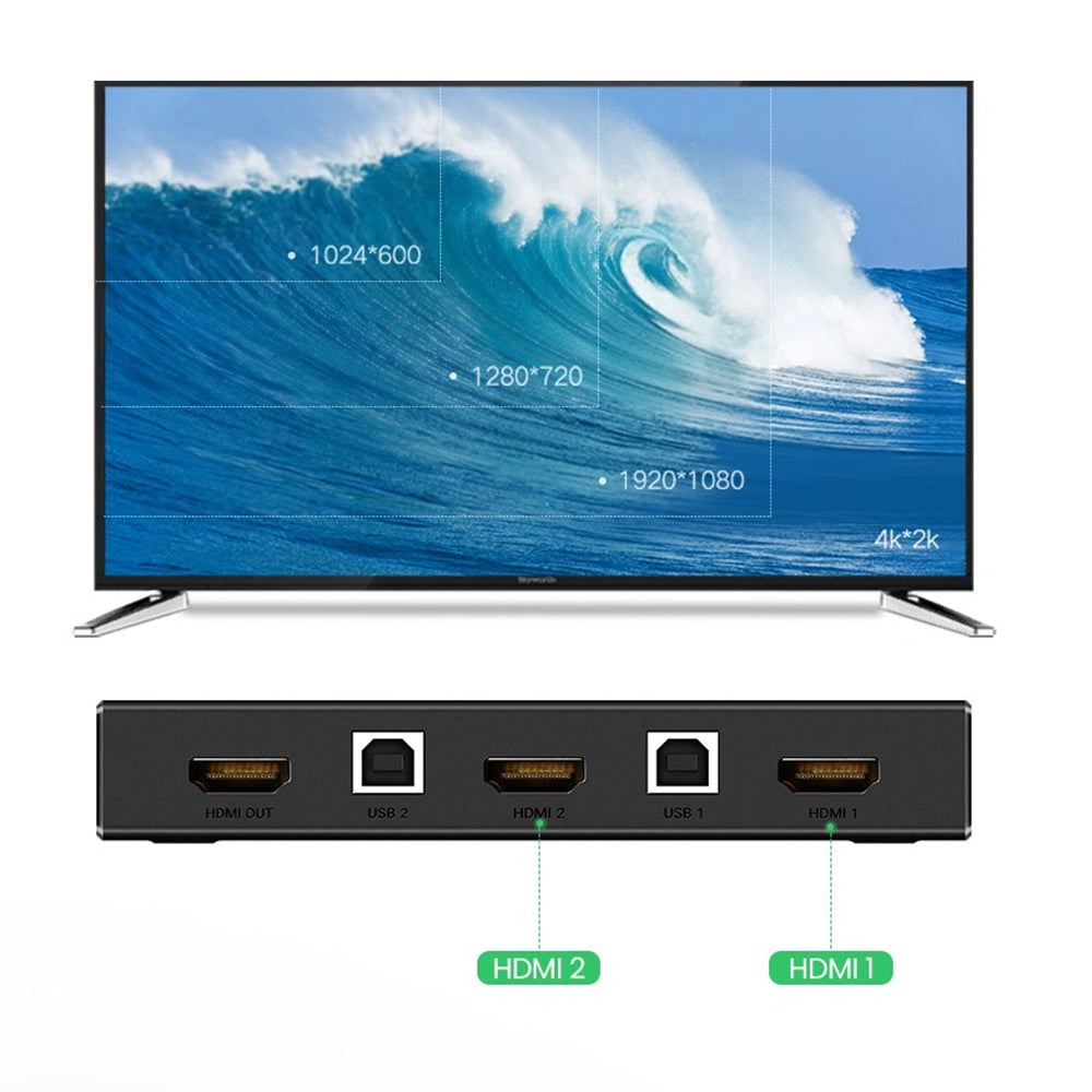 Switch Video HDMI UGREEN CM200 (50744), Zwart