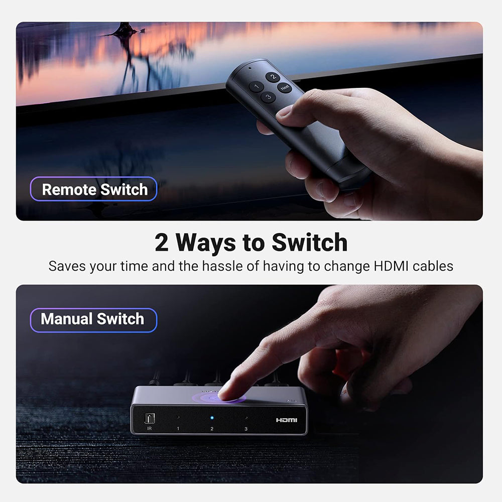 HDMI Video Switch UGREEN CM624 (15604), Grijs