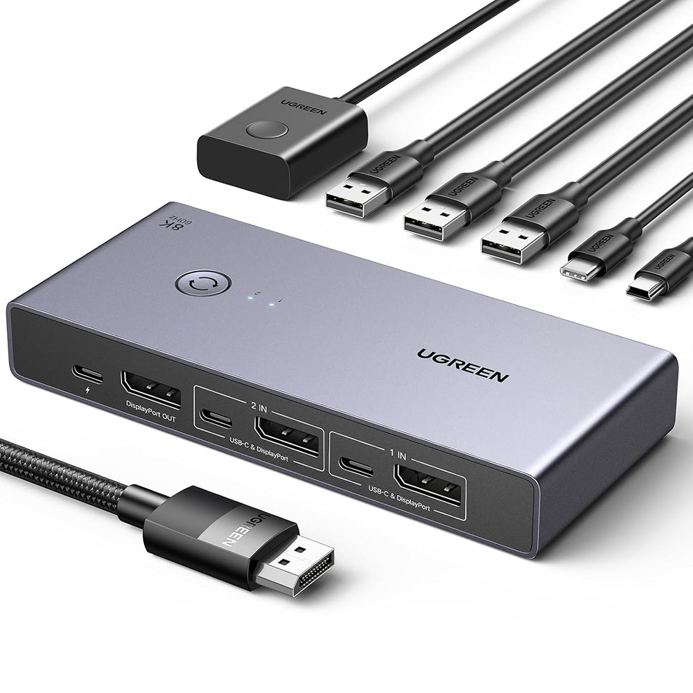 Switch Video DisplayPort UGREEN CM695 (25962), Zwart