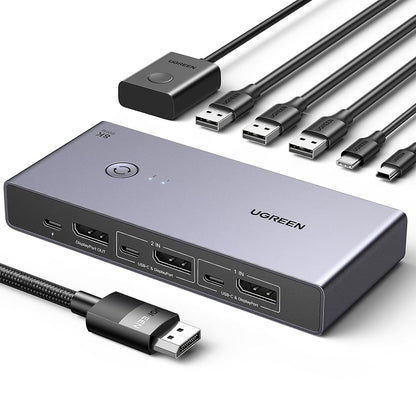 Switch Video DisplayPort UGREEN CM695 (25962), Zwart