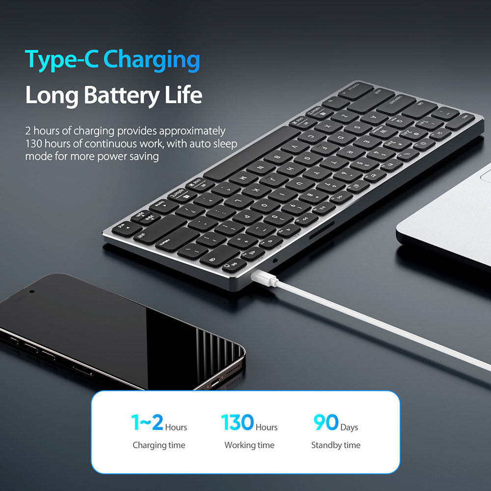 Bluetooth-Tastatur DUX DUCIS LK Mini, Weiß