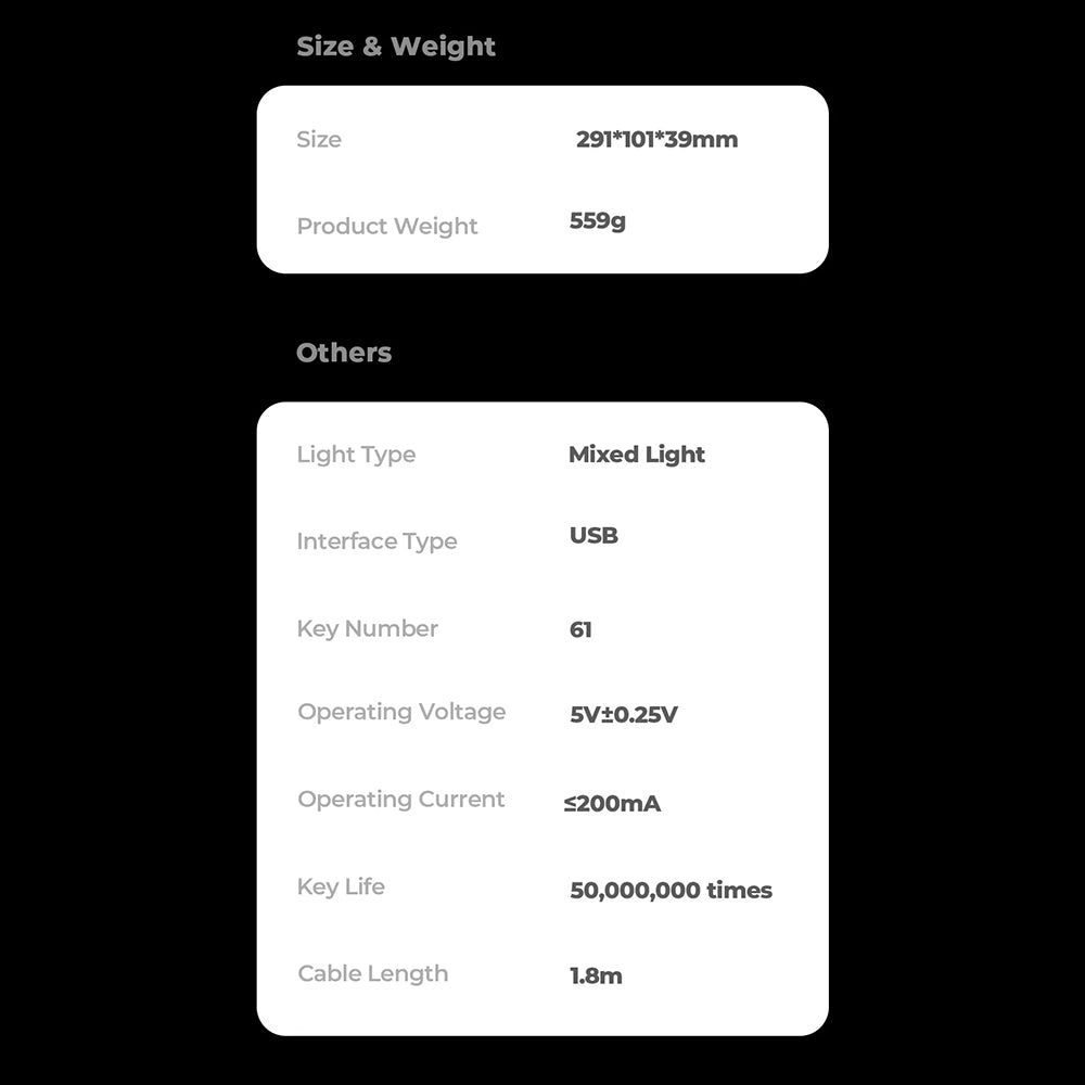 Clavier Gaming HAVIT KB903L, RGB, 1.8m, Transparent Blanc