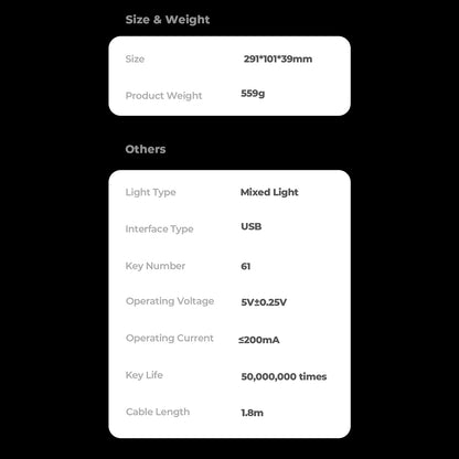 Clavier Gaming HAVIT KB903L, RGB, 1.8m, Transparent Blanc