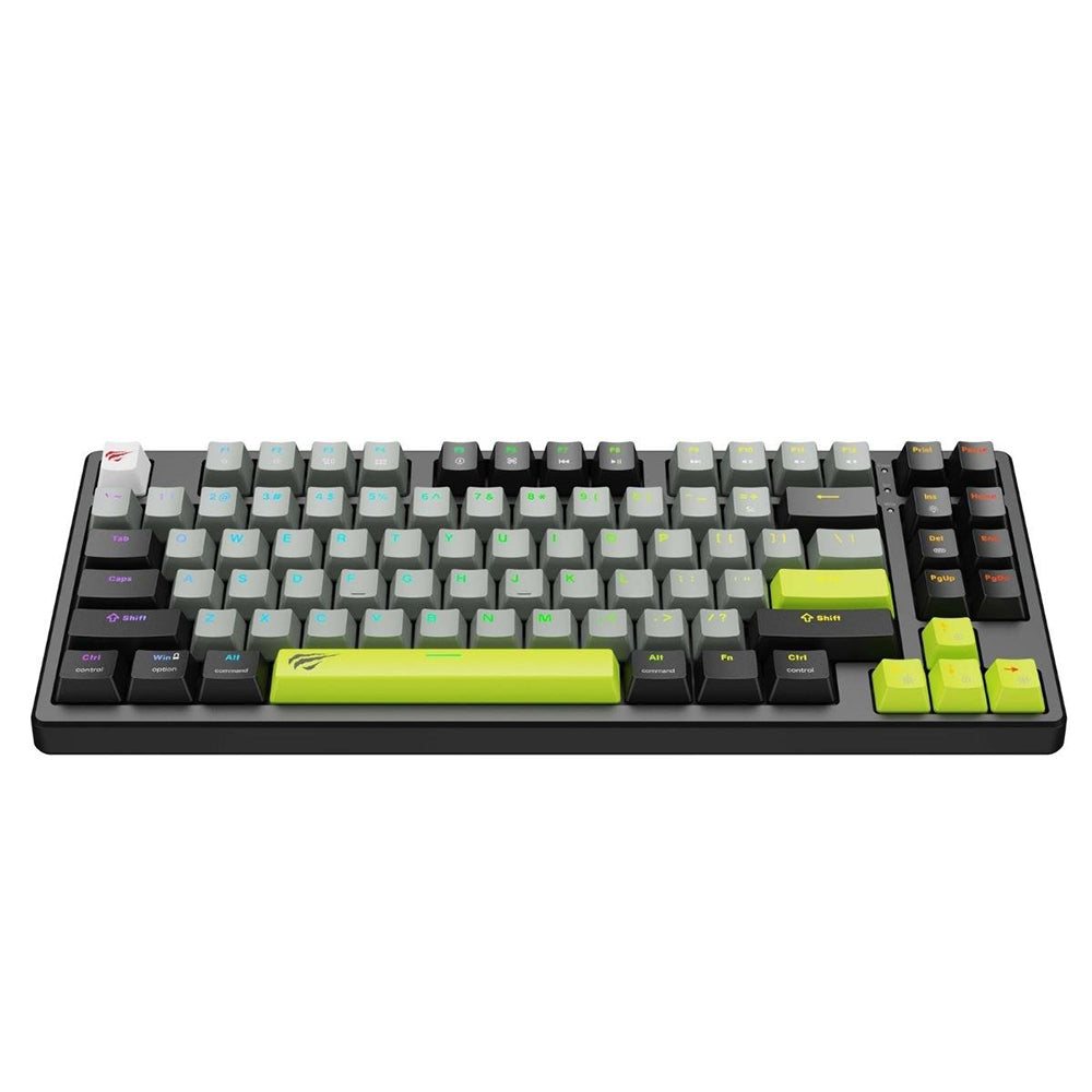 Clavier Gaming HAVIT KB904L, RGB, 1.8m, Noir Vert