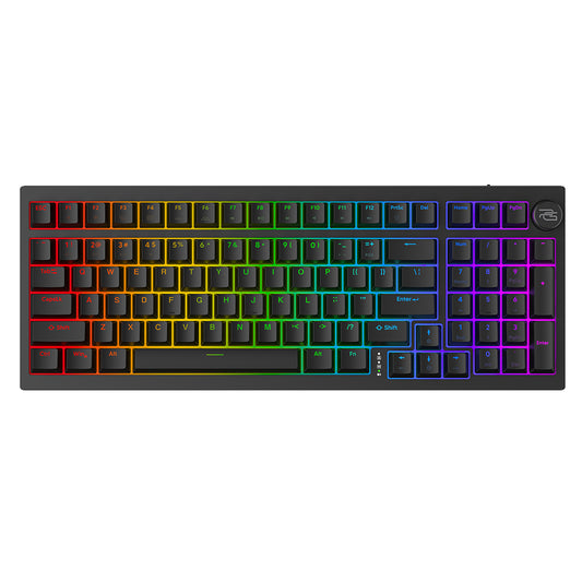 Clavier Gaming Sans Fil Proove Slicker, RGB, BT / Wi-Fi / Filaire, 1.8m, Noir WKSLEN00022401