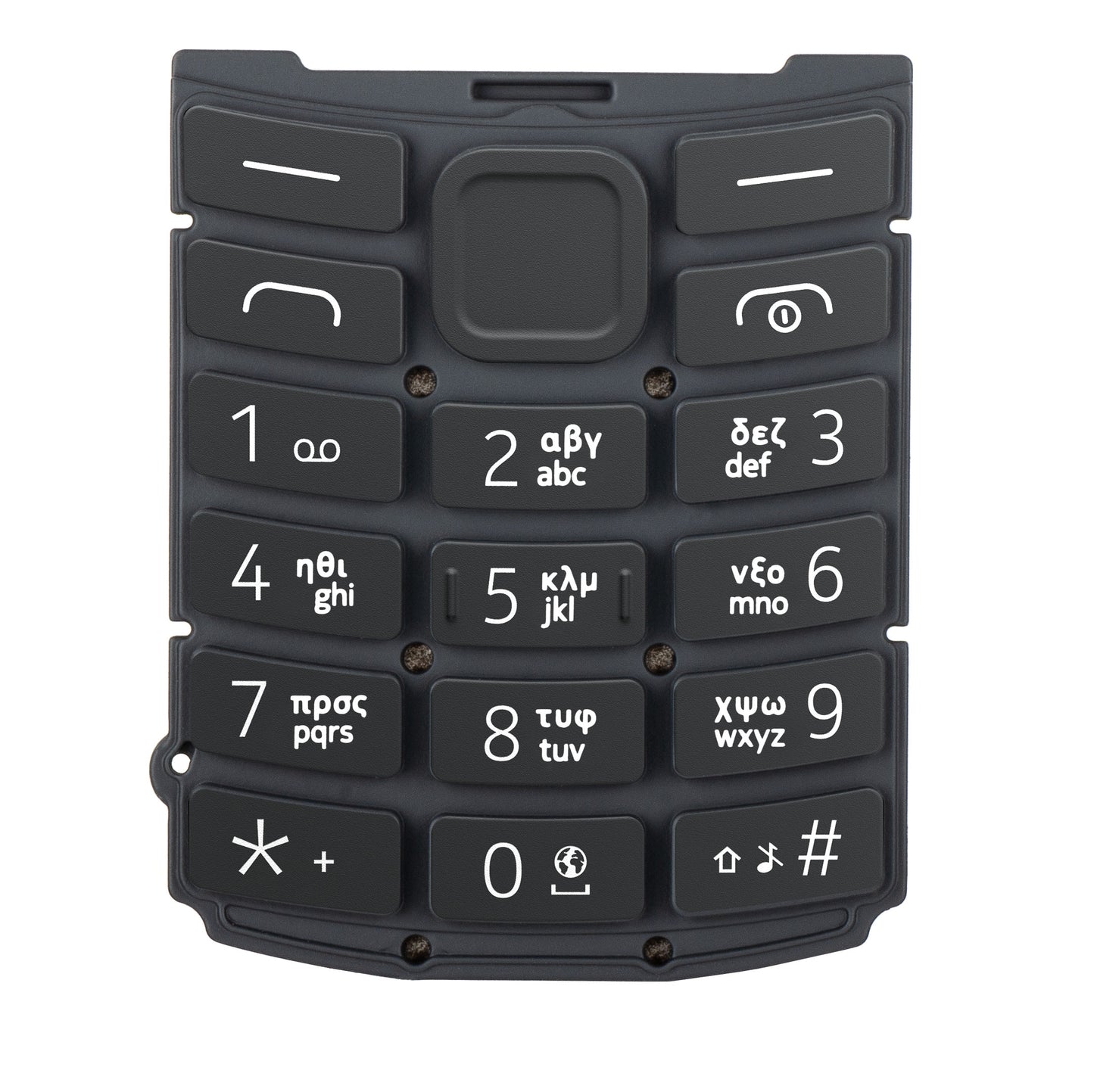 Grieks toetsenbord voor Nokia 105 4G 2e Editie, Houtskool