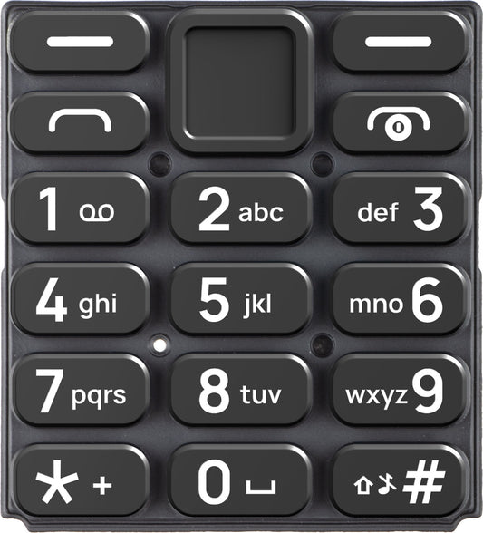 Clavier Latin HMD 105 4G, Noir, Service Pack 5010001015SH0