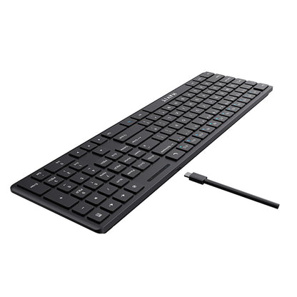 Clavier filaire USB HAVIT KB252, USB-C, 1.5m, Noir