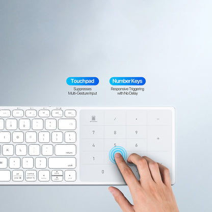 Clavier sans fil DUX DUCIS LK, BT / Wi-Fi, Blanc