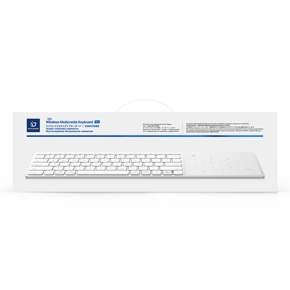 Wireless-Tastatur DUX DUCIS LK, BT / Wi-Fi, Schwarz