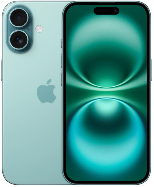 Mobiele Telefoon Apple iPhone 16, 128GB, Teal India Spec MYED3HN/A