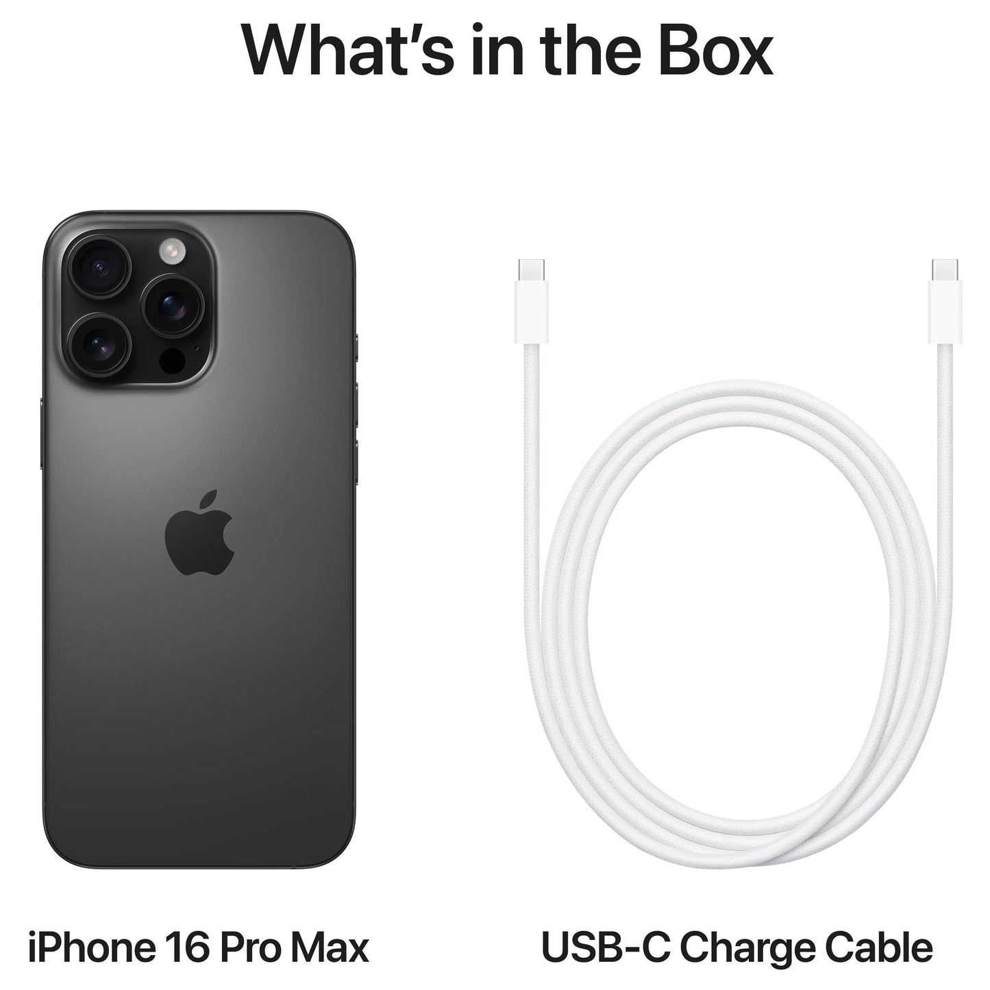 Mobiele Telefoon Apple iPhone 16 Pro Max, 256GB, Titanium Zwart MYWV3ZD/A