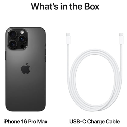 Mobiele Telefoon Apple iPhone 16 Pro Max, 256GB, Titanium Zwart MYWV3ZD/A