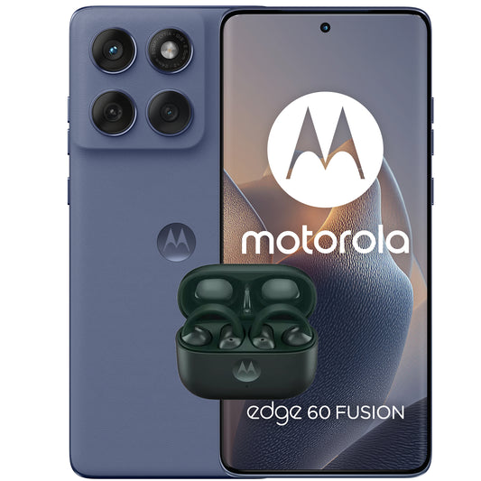 Motorola Edge 60 Fusion 5G Mobile Phone + Moto Buds Loops, 256GB, 8GB, Slipstream M25YNZ1L