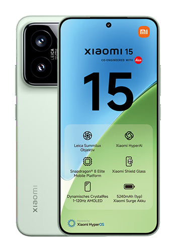 Mobiele Telefoon Xiaomi 15 5G Dual SIM, 512GB, 12GB, Groen MZB0ITWEU