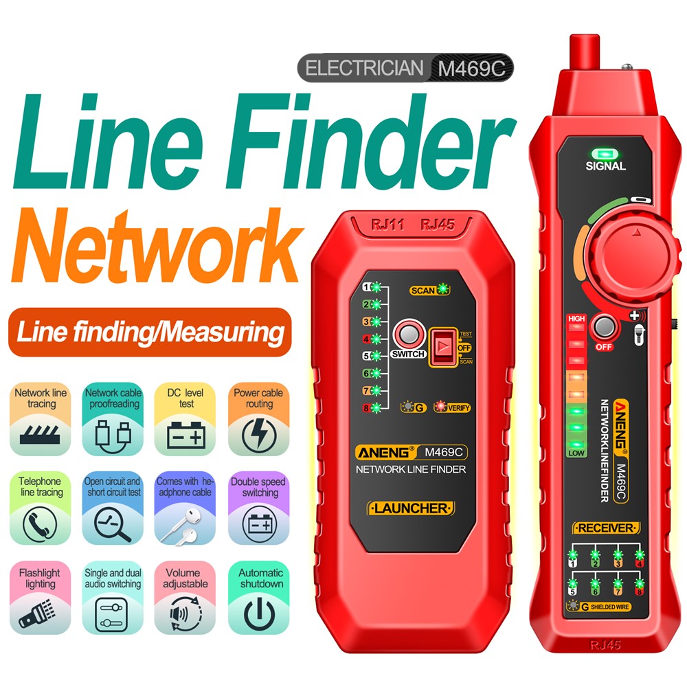 UTP Netwerkkabel Tester ANENG M469C