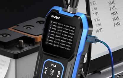 Tester Service Fnirsi HRM-10 voor het meten van interne weerstand en spanning van batterij / accu