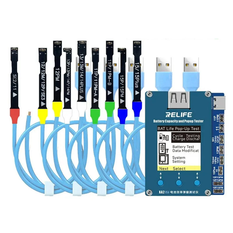 Tester Service Relife XA2 Pro voor Apple iPhone 11 - 15 Series Accu