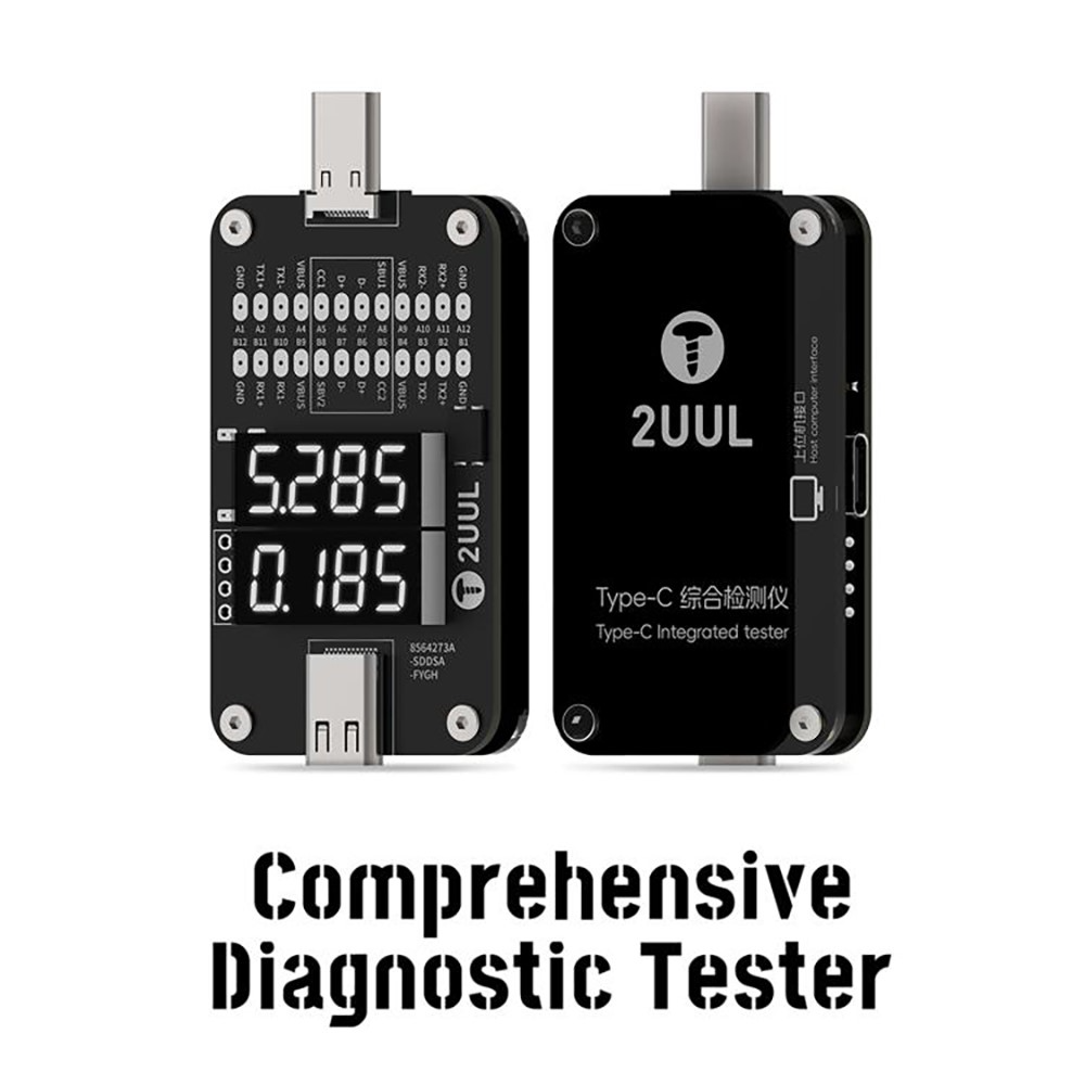 Testeur de tension 2UUL PW32, USB-C