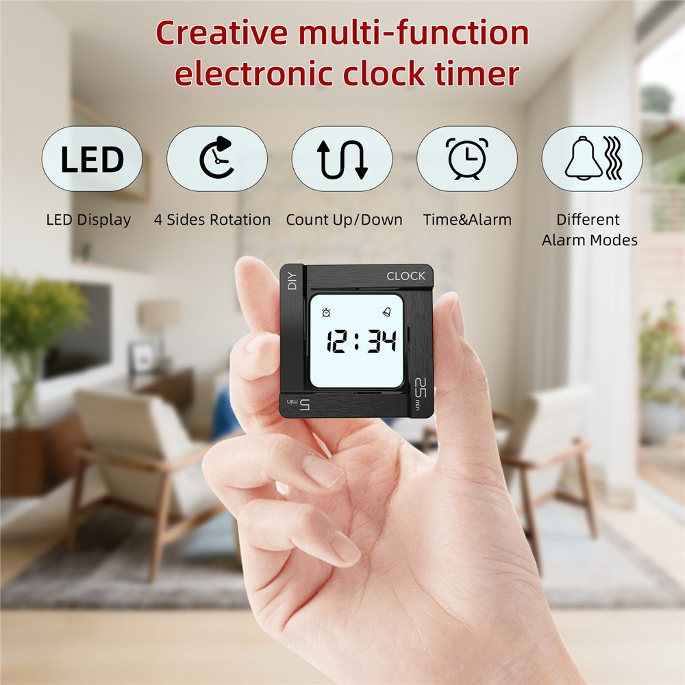 Timer-Timer OEM EN7019 Flip, Schwarz