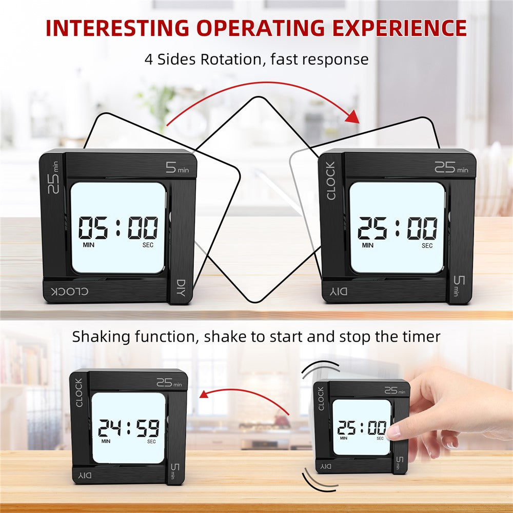 Timer-Timer OEM EN7019 Flip, Schwarz