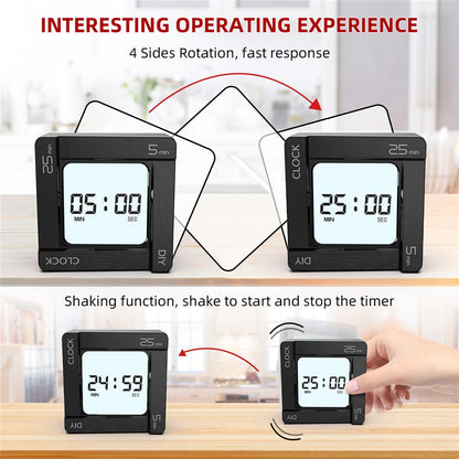 Timer-Timer OEM EN7019 Flip, Schwarz