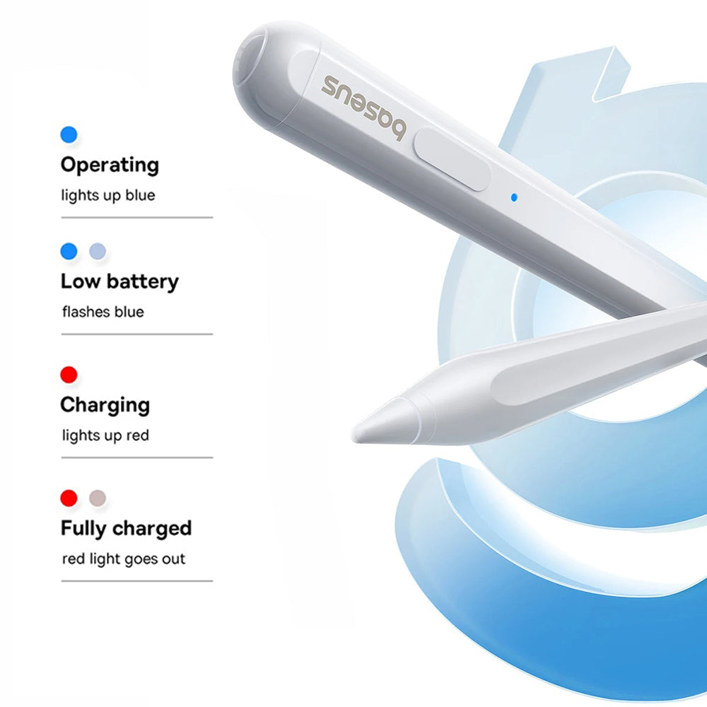 Touch Pen Baseus Smooth Writing 2 Series für Apple iPad, Aktive Wireless-Version, Weiß P80015802213-03