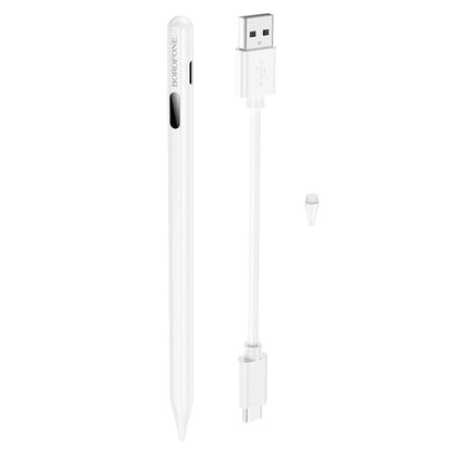 Touch Pen Borofone BG101 pour Apple iPad Series, Version Active, Blanc