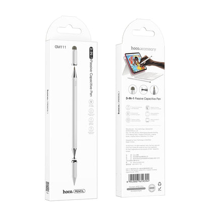 Touch Pen HOCO GM111 3in1, Weiß