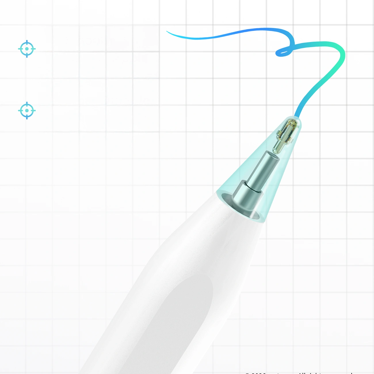 Touch Pen Metapen A8 voor Apple iPad, Actieve Versie, Wit ME-APP152