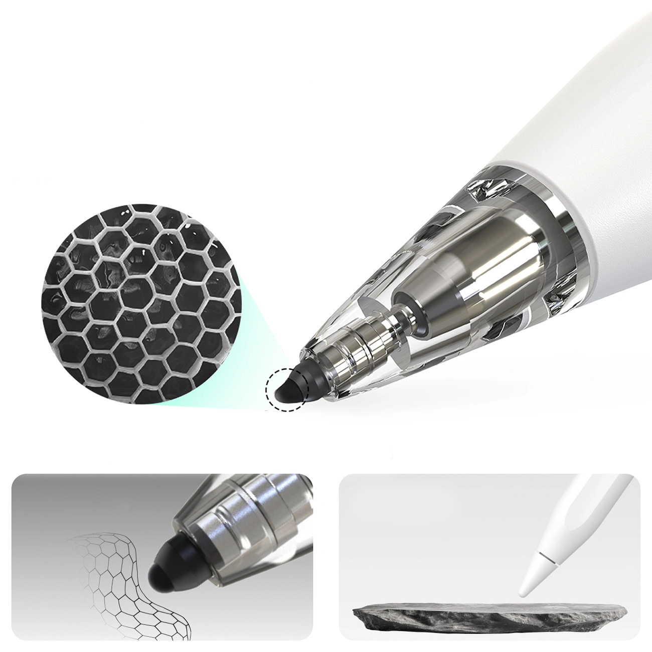 Touch Pen Metapen Air8 Pro für Apple iPad, Active Version, Weiß ME-APP172