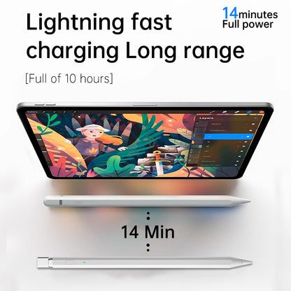 Touch Pen Techsuit AP01 Pro voor Apple iPad, Actieve Versie, Wit