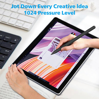 Touch Pen Techsuit F97 pour Microsoft Surface, Version Active, Noir