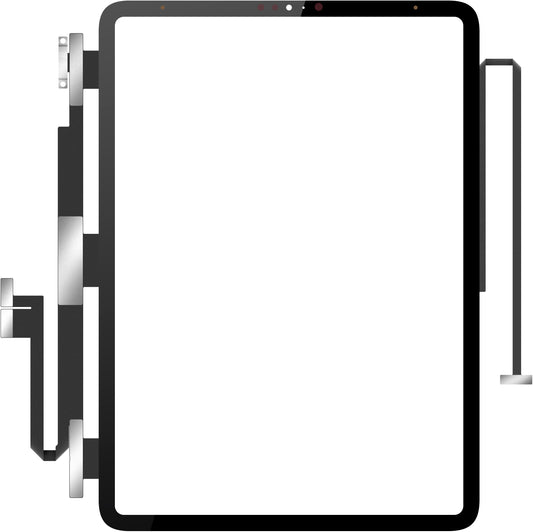 Touchscreen Forward Guard OCA für Apple iPad Pro 11 (2018), Schwarz