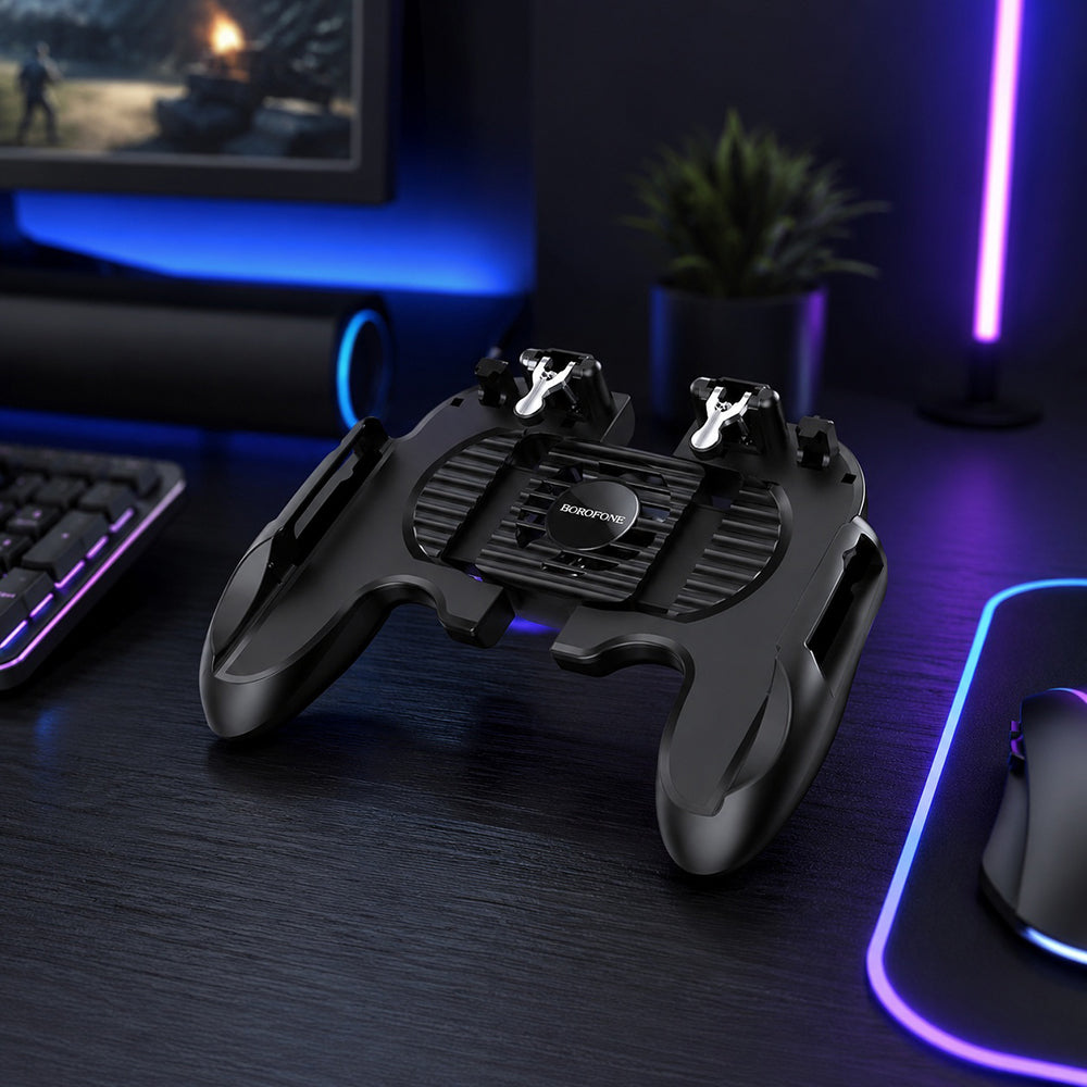 Trigger Gaming Borofone BG3 Warrior pour téléphone 4,5 pouces - 6,7 pouces, Noir