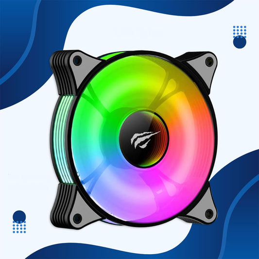 Ventilateur HAVIT F2095, RGB, 600RPM - 1800RPM, 38dB, 1.44W, Noir