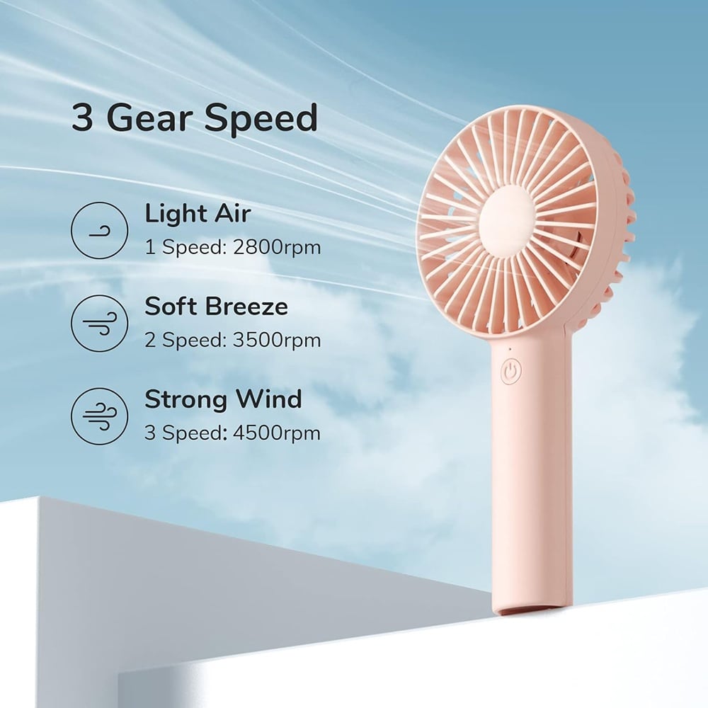 Tragbarer Ventilator JisuLife FA21, Weiß