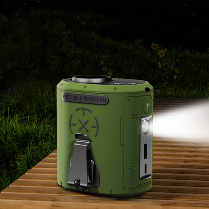 Ventilateur Portable Techsuit Z14 avec batterie externe 5000mAh, Gris