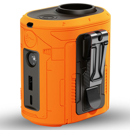 Ventilateur Portable Techsuit Z14 avec batterie externe 5000mAh, Orange